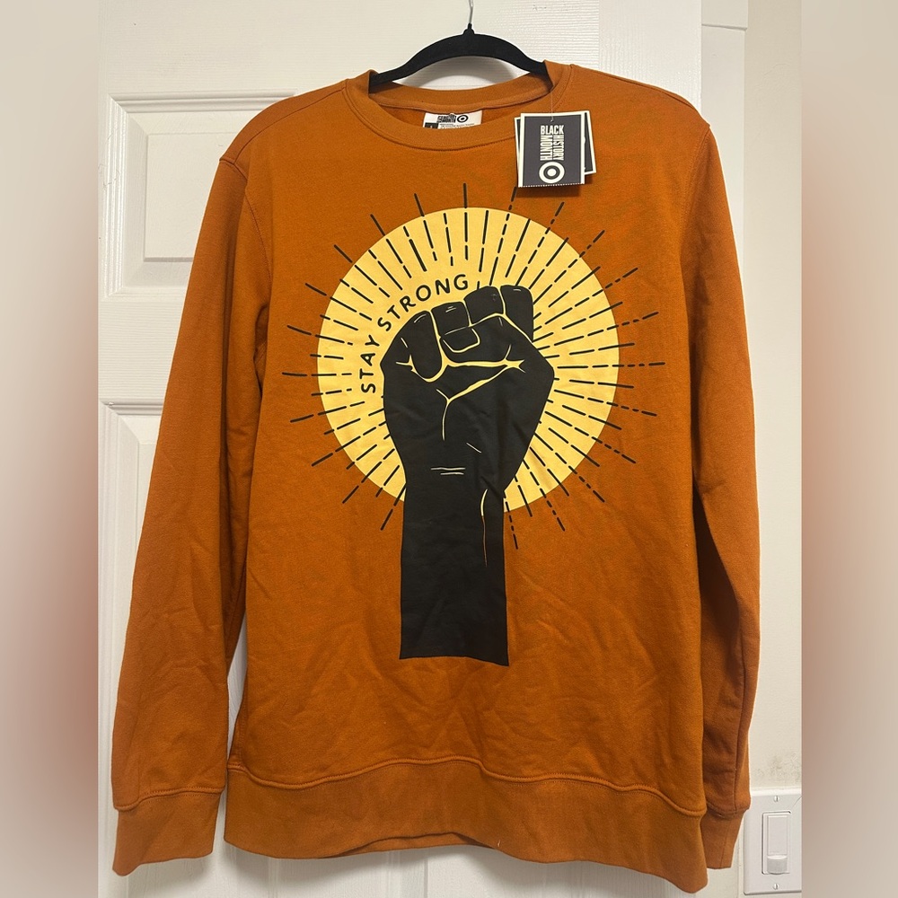 Orange Graphic Sweatshirt